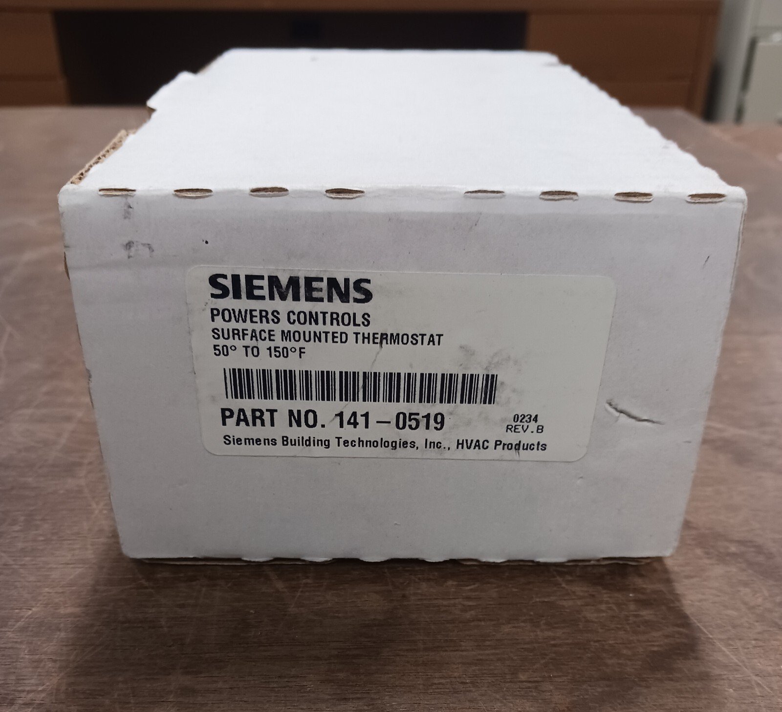 Siemens Power Controls Surface Mounted Thermostat Model 141-0519