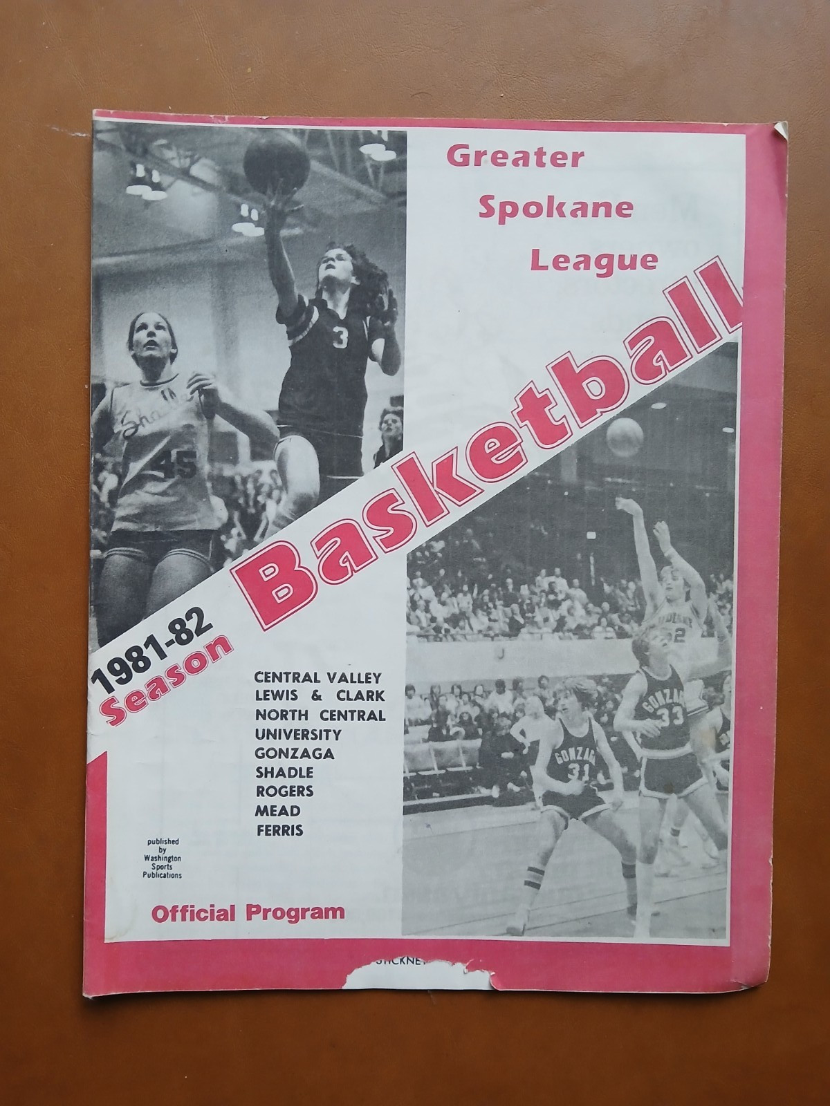 1981-82 GREATER SPOKANE LEAGUE (GSL) BOY'S AND GIRL'S BASKETBALL PROGRAM