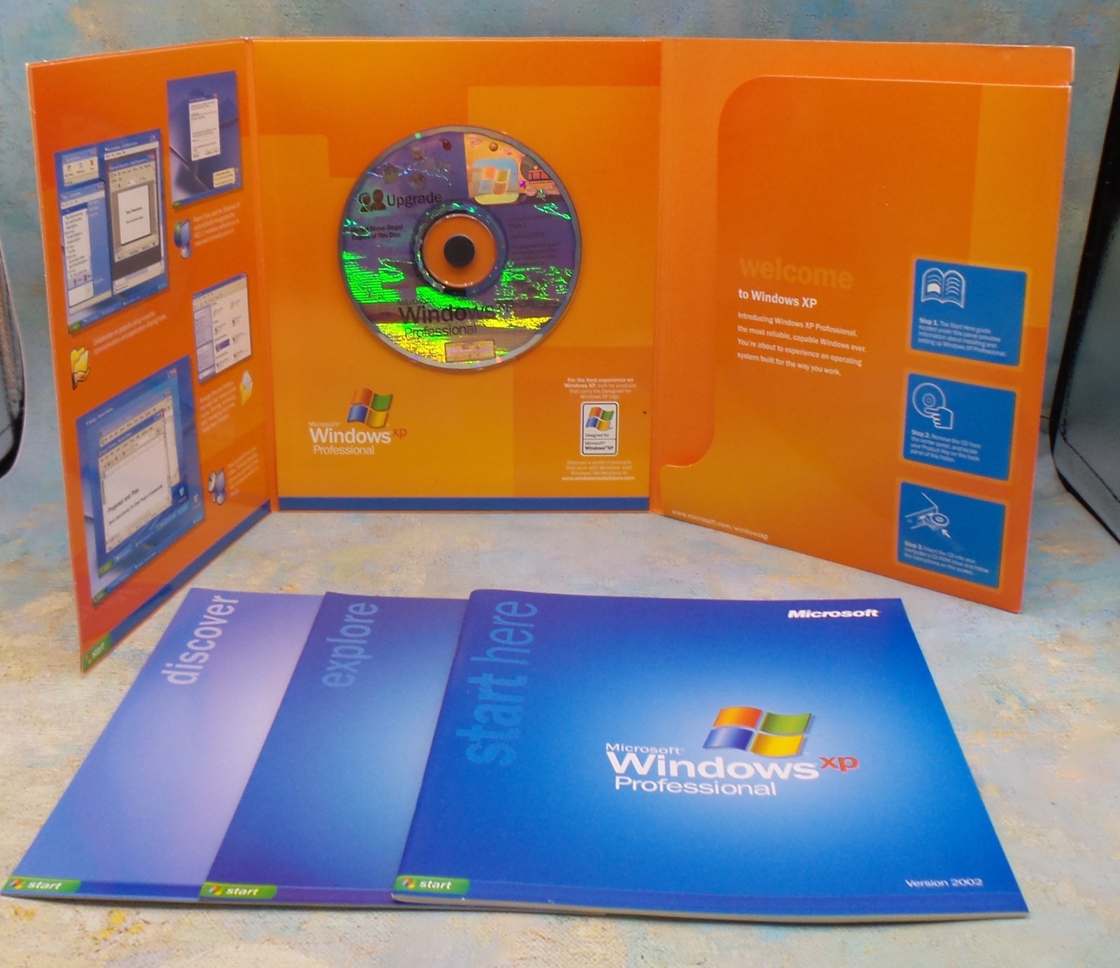 Microsoft Windows XP Professional 2002 Version, 32bit, Retail Package, W/ Keys