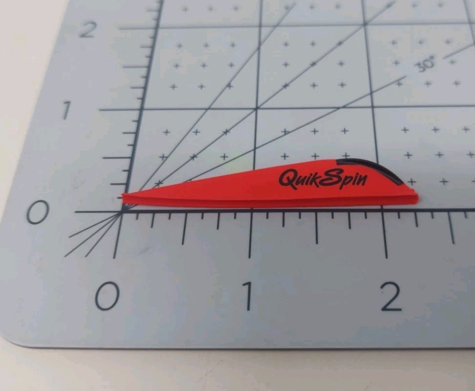100 Pack NAP Quik Spin 2.25" Premium Performance Arrow Vanes: Red