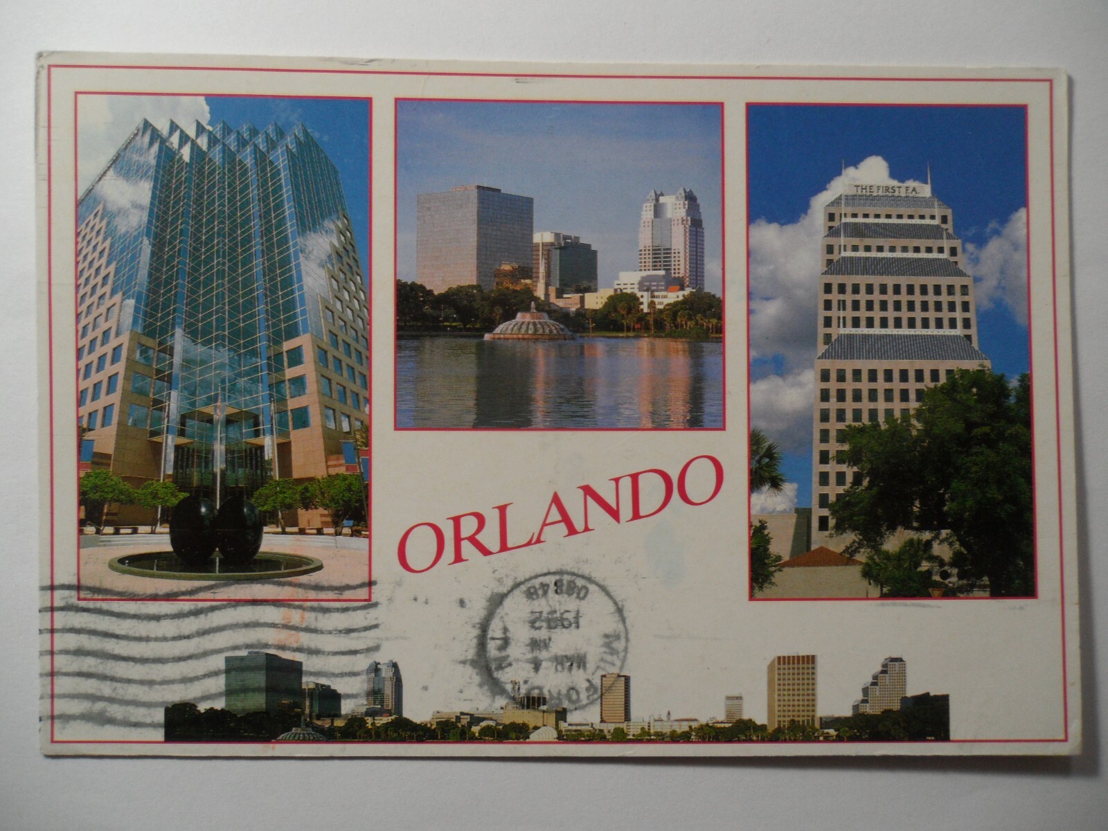 STAMPMART : USA FLORIDA ORLANDO SKYLINE USED POSTCARD