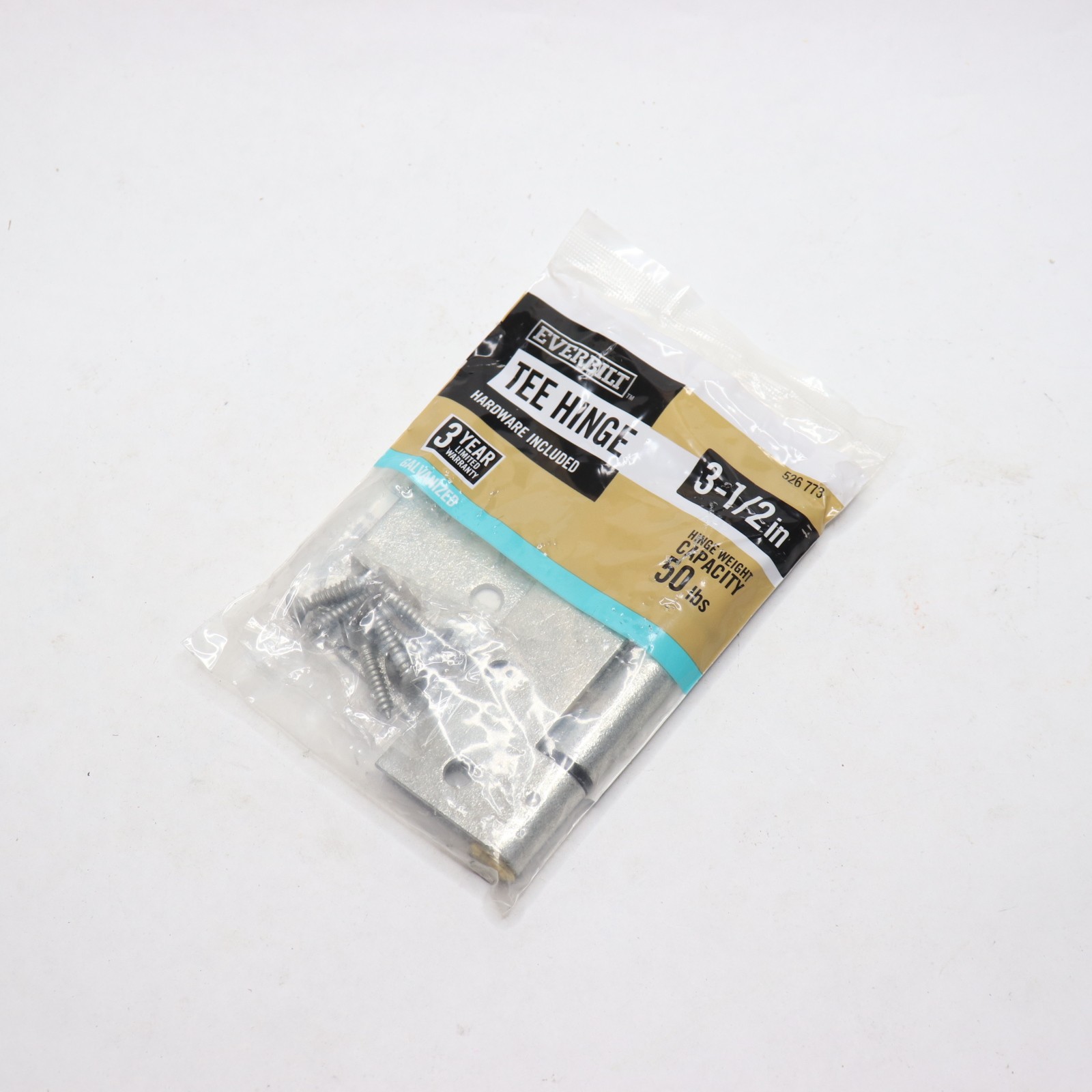 Everbilt Standard Galvanized Heavy-Duty Tee Hinge 3-1/2" 24400
