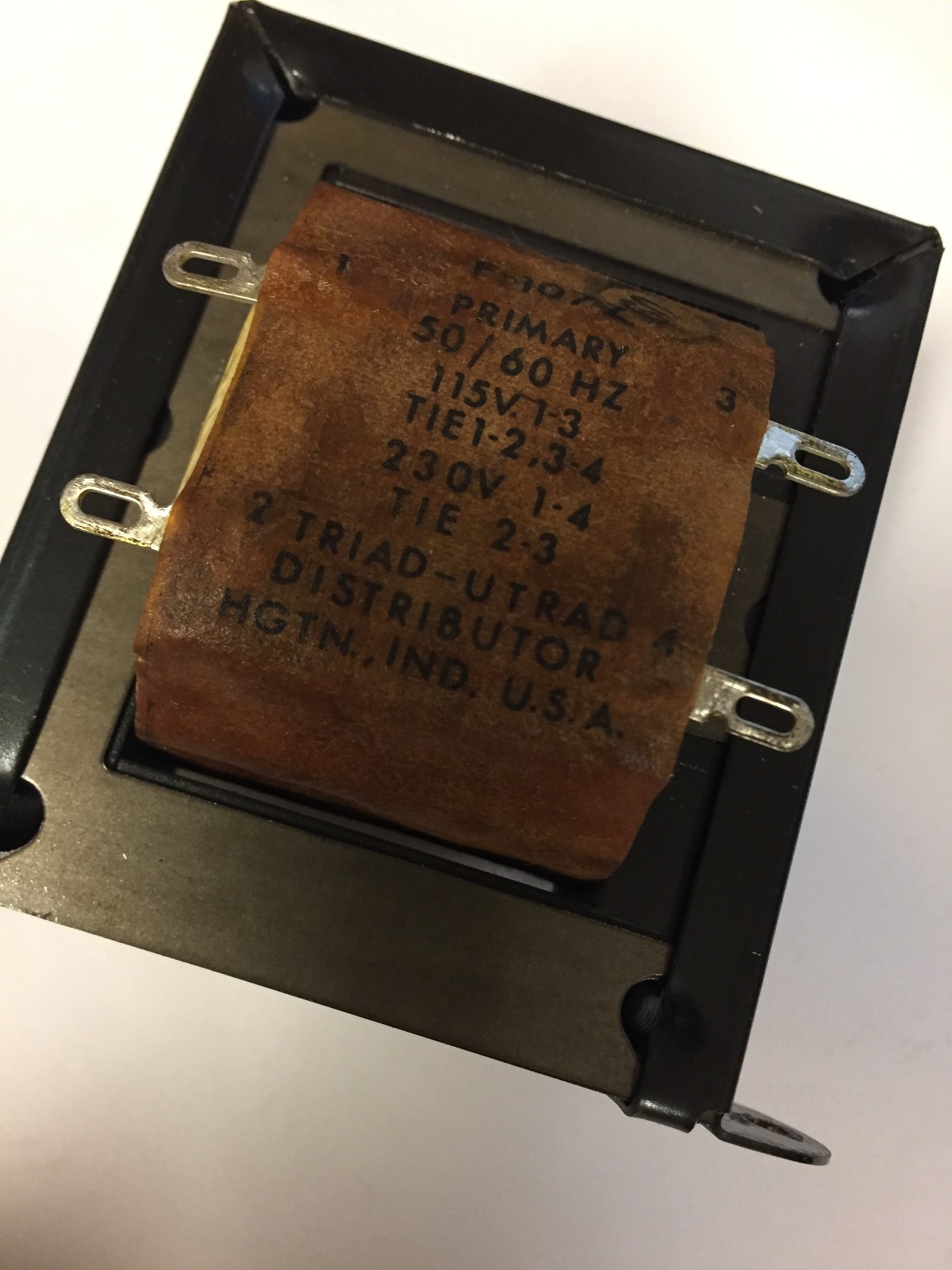 F-107Z  TRIAD TRANSFORMER  115v /230v Primary 12v Or 24v Secondary NOS