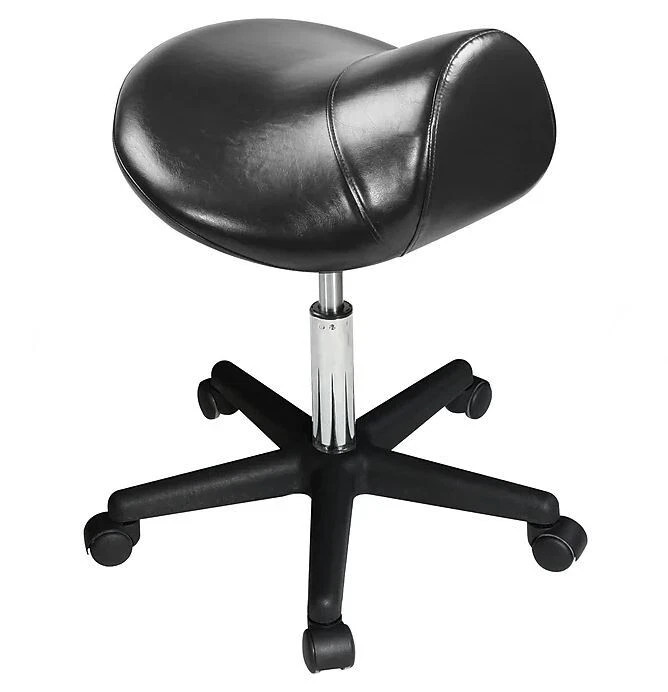 Master Massage Ergonomic Saddle Stool; Sleek Black (91557) New in Box