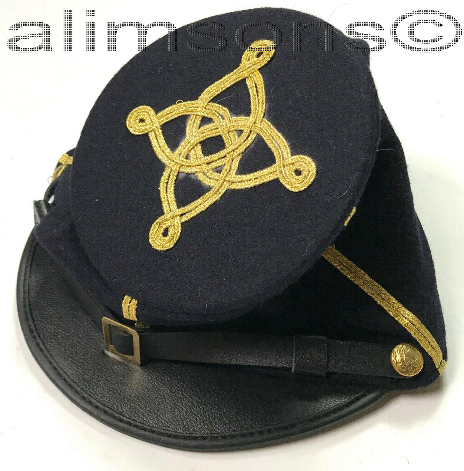 CIVIL WAR US UNION CAPTAIN OFFICER WOOL KEPI FORAGE BUMMER CAP - ALL SIZES!!!
