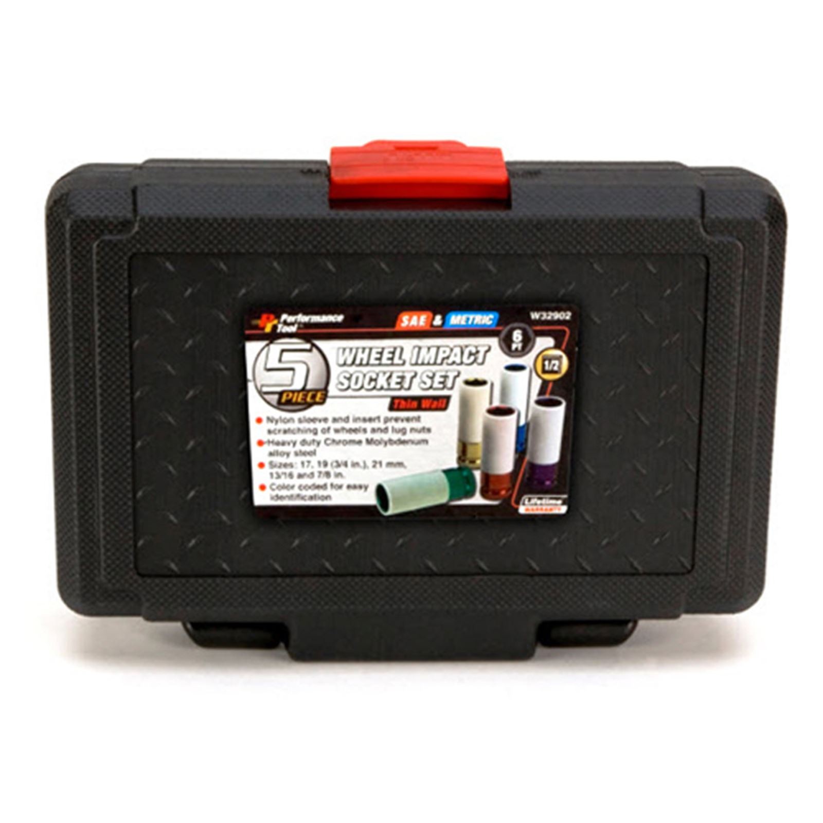 Performance Tool 5PC 1/2" Dr Thin Wall Imp SKT W32902