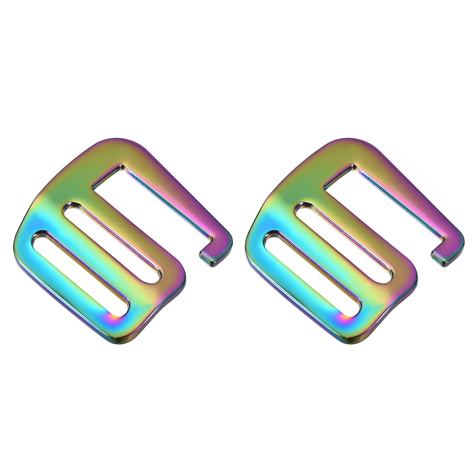 0.98" Webbing Release G Hook Buckle Adjuster for Backpack Strap, 2Pcs Multicolor