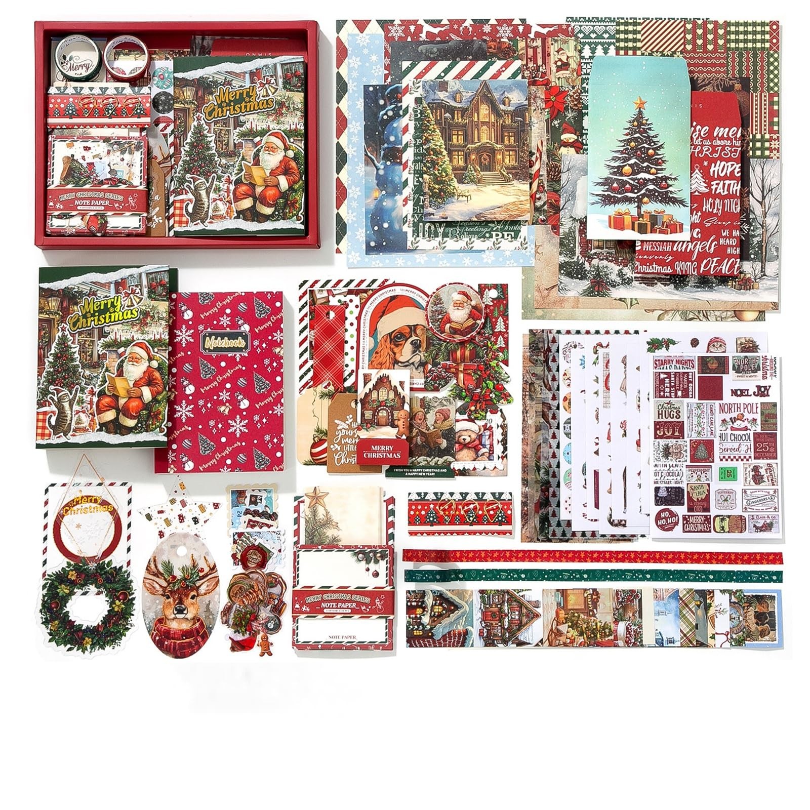 Koqye Christmas Scrapbook Kit - Medium to Small, Merry and New Year