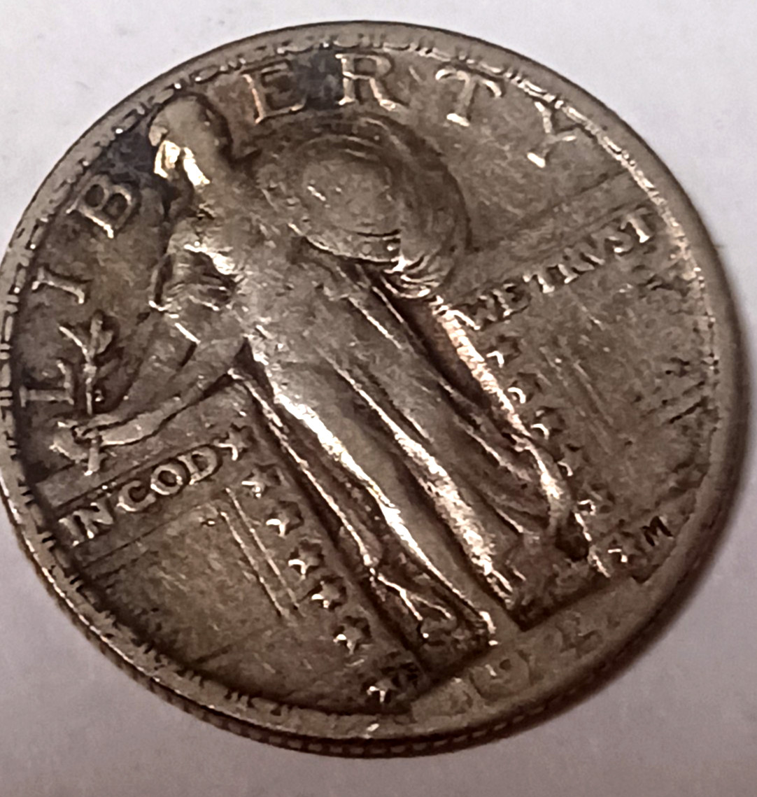 1924 S STANDING LIBERTY QUARTER, NICE XF