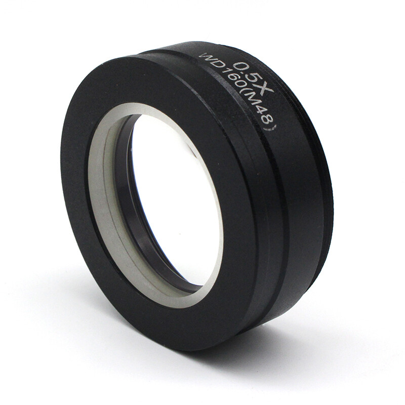 0.5X Barlow Lens Stereo Microscope Objective Lens Mounting Size M42 M48 M50