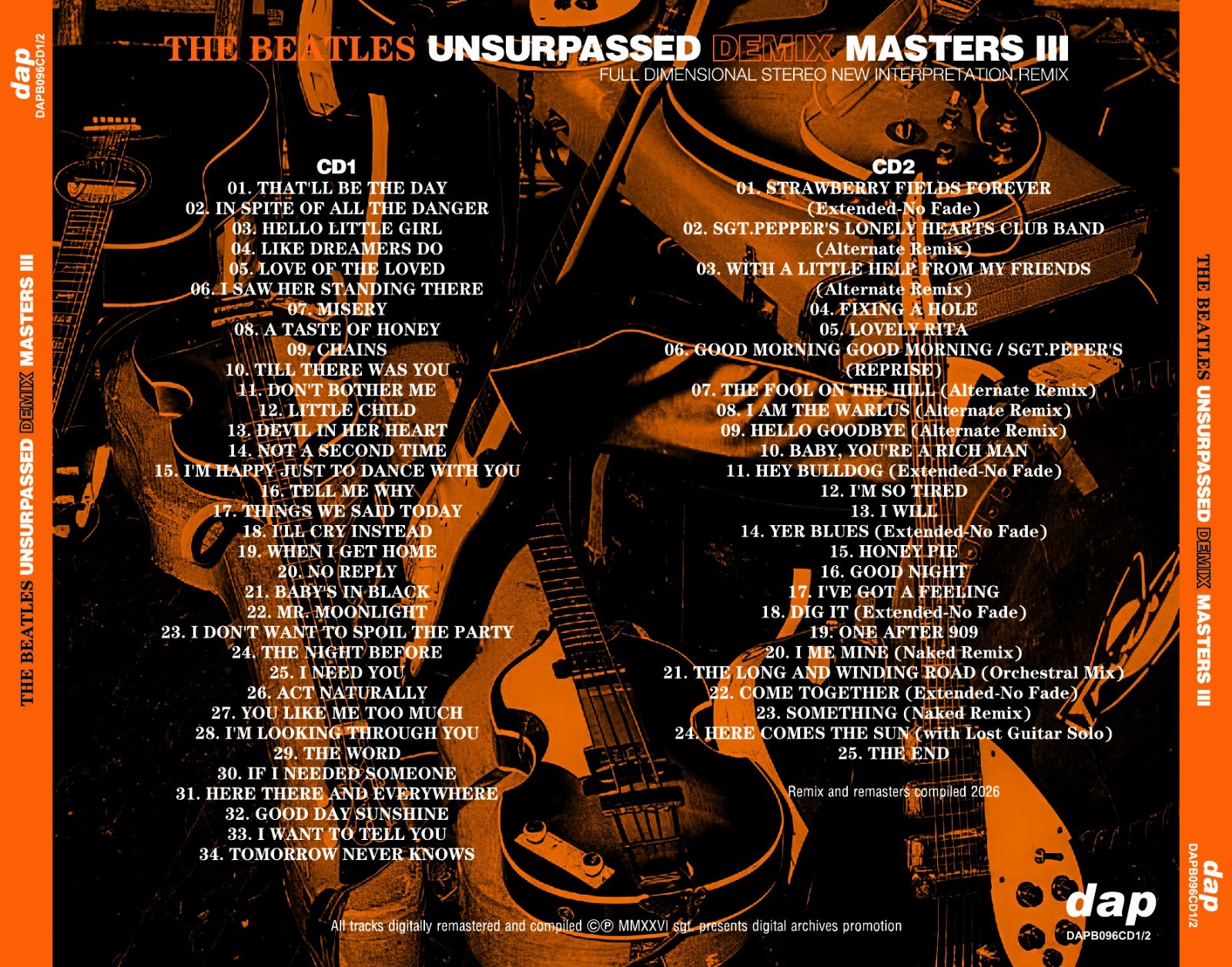 THE BEATLES / UNSURPASSED DEMIX MASTERS III [2CD]