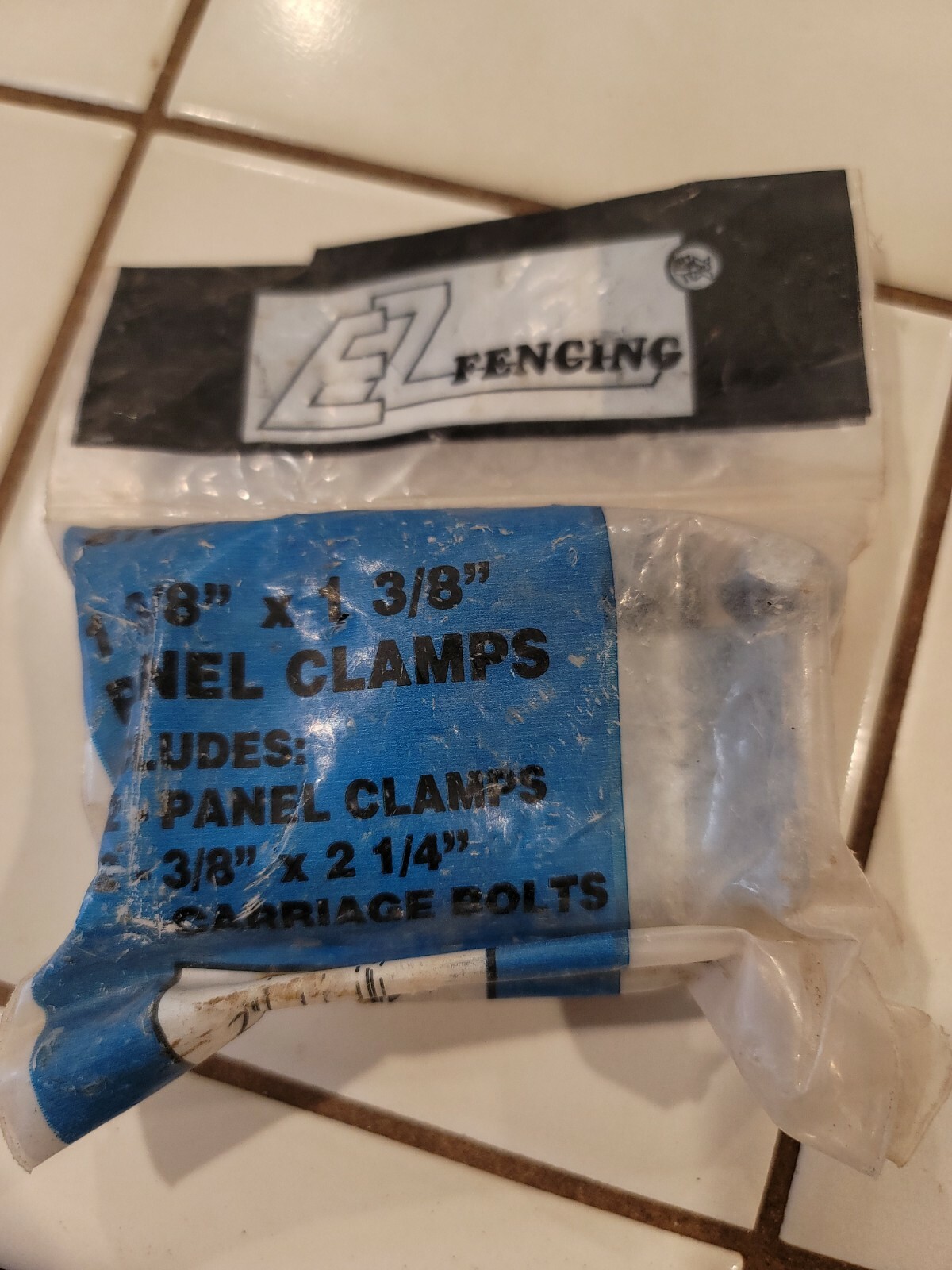 EZ Fencing Chain Link Fence 87053 Panel Clamps, 1-3/8" x 1-3/8" NEW