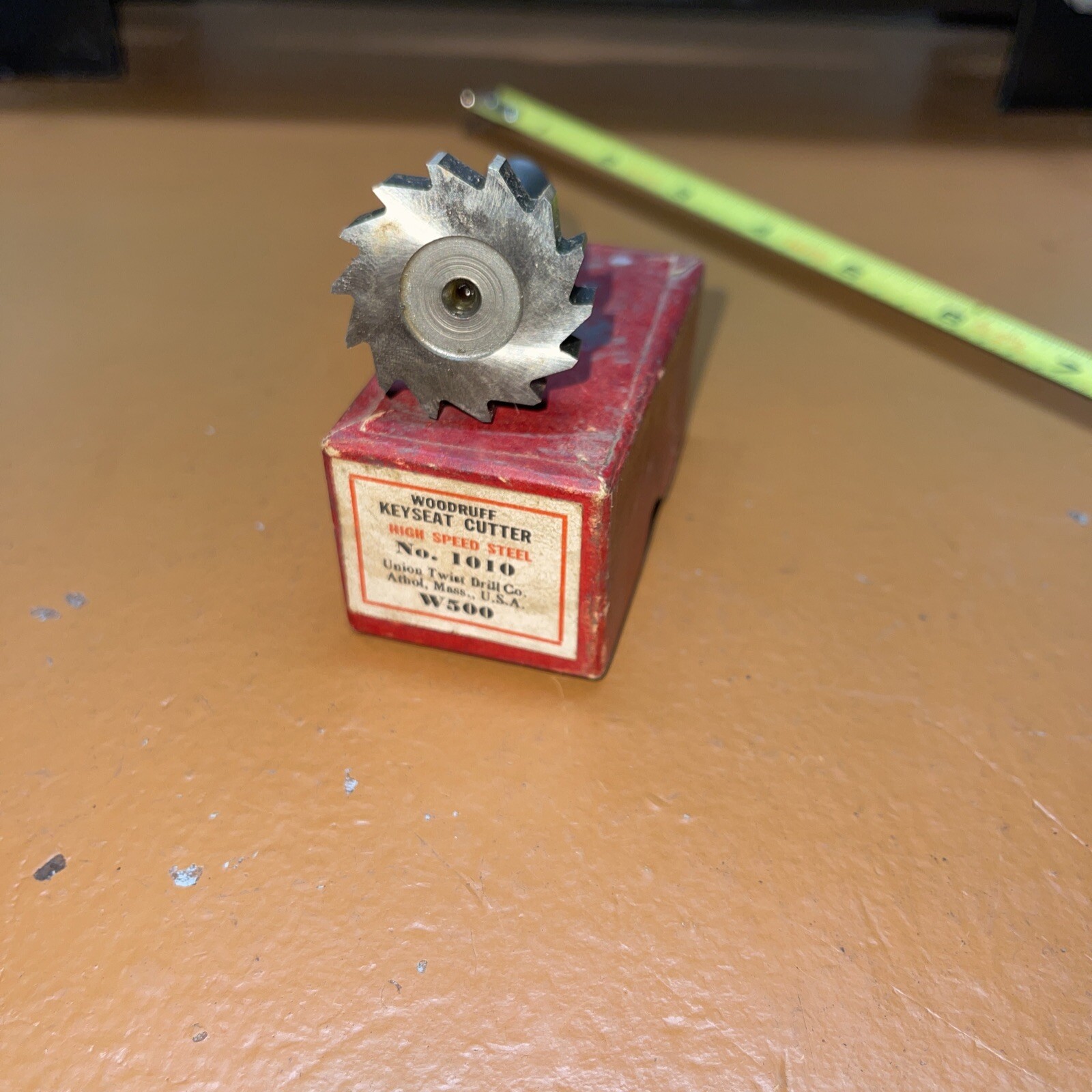 NOS Union USA No 1010 HSS Woodruff KeySeat Cutter W500