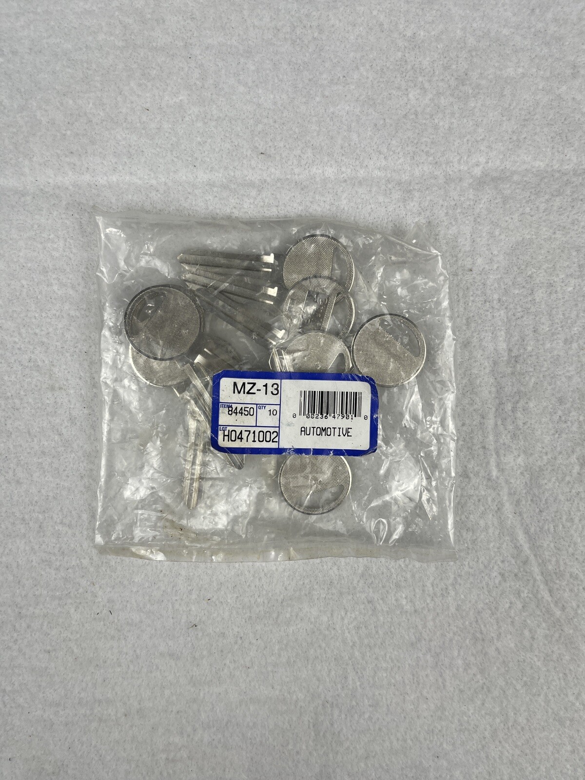 Hillman 84450 Silver Brass #MZ13 Double Sided Blank Key for Mazda Pack of 10
