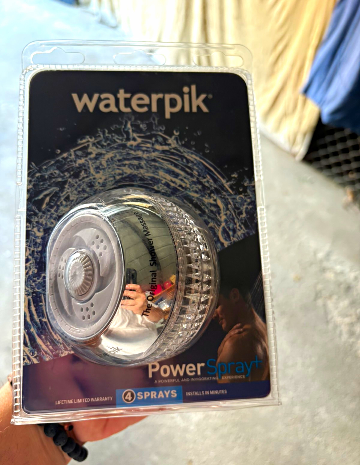 Waterpik PowerSpray Shower Head Chrome 4-Spray WaterSense 2gpm SM423-SGE  -8Pack