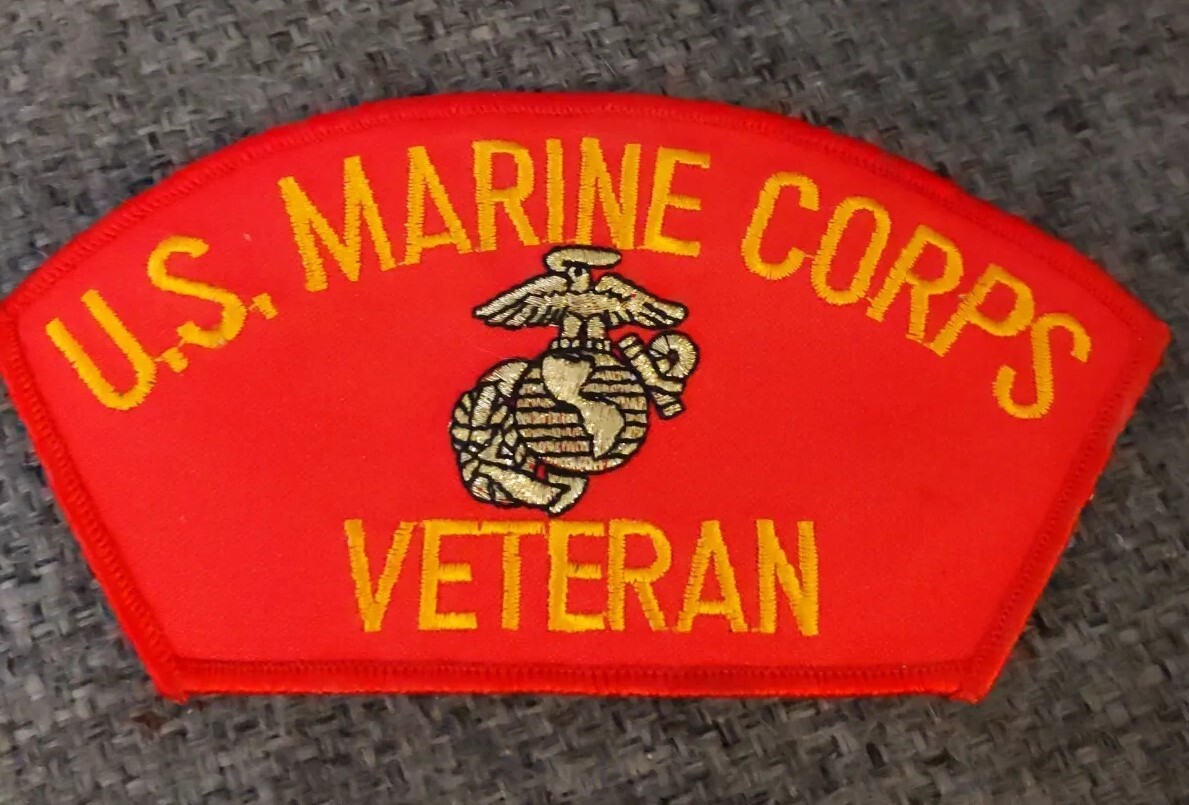 Vintage US Marine Corps Veteran Patch MADE IN THE USA!