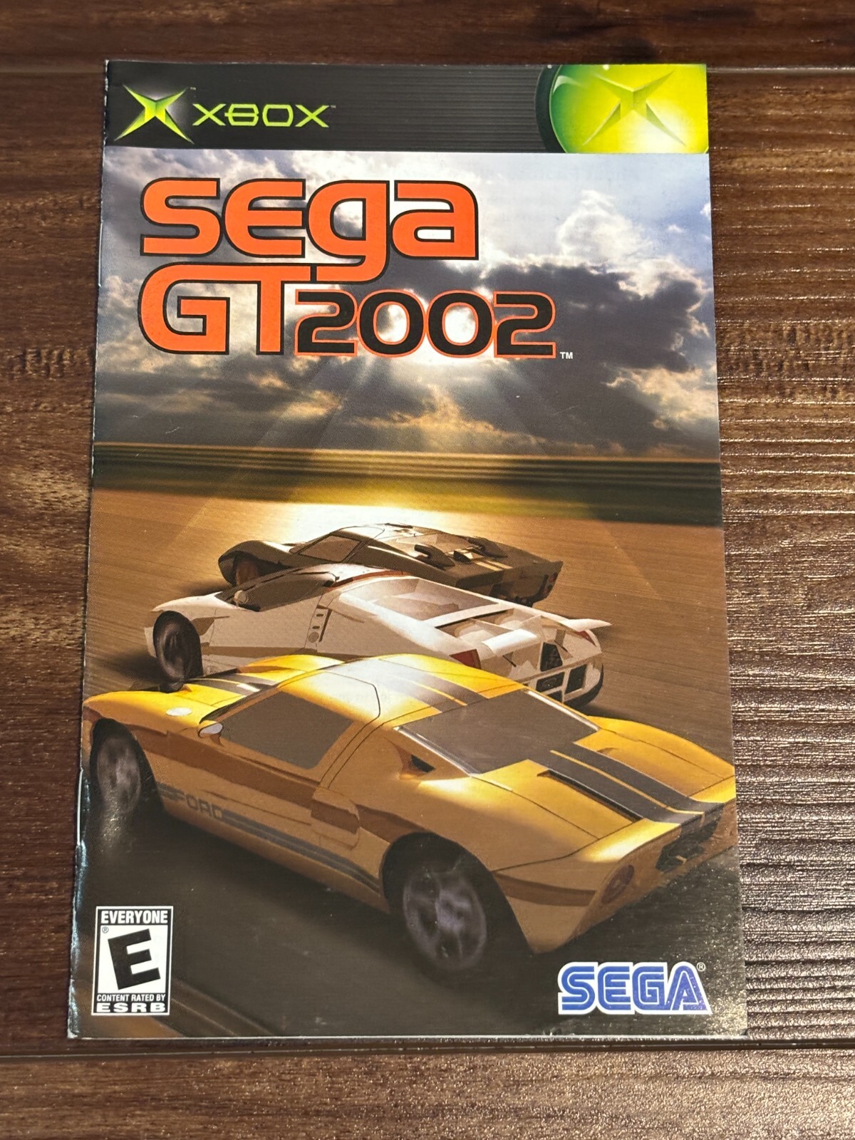 Sega GT 2002 Racing XBOX Instruction Manual Only
