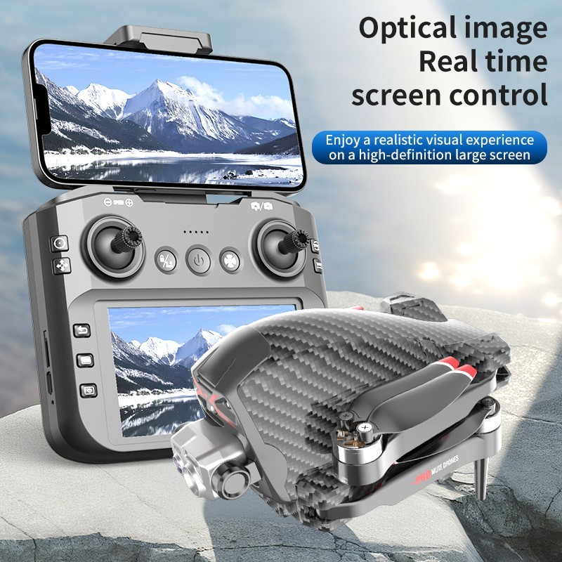 cs26 Drone with Screen Remote Control, Electric Adjustment Dual Camera, Optical