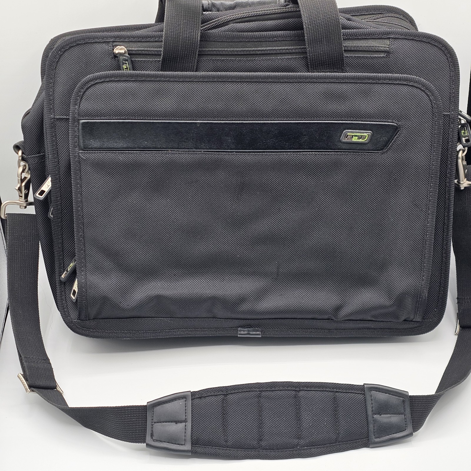 H2T AirShell Laptop Bag Black Shoulder Strap TSA Friendly Multi-Compartment...
