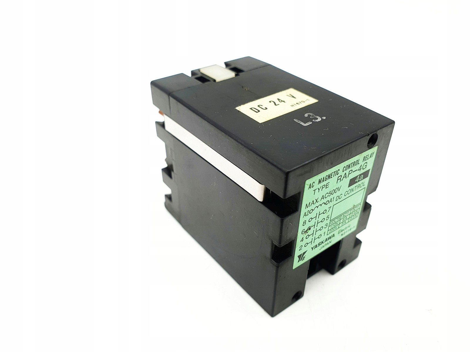 MAGNETIC CONTROL RELAY YASKAWA RAP-4G DC 24V RAP4G