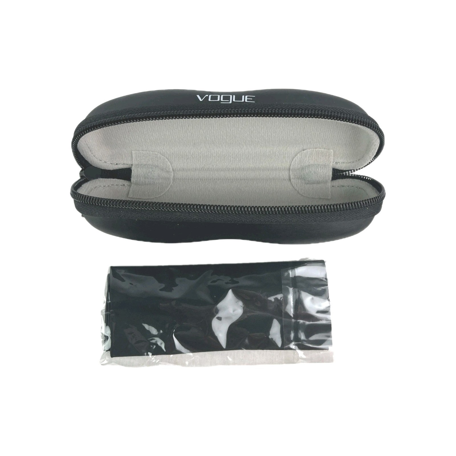 NEW VOGUE EYEGLASSES SUNGLASSES OPTICAL HARD ZIPPER CASE-SEALED CLOTH Only 6.5"