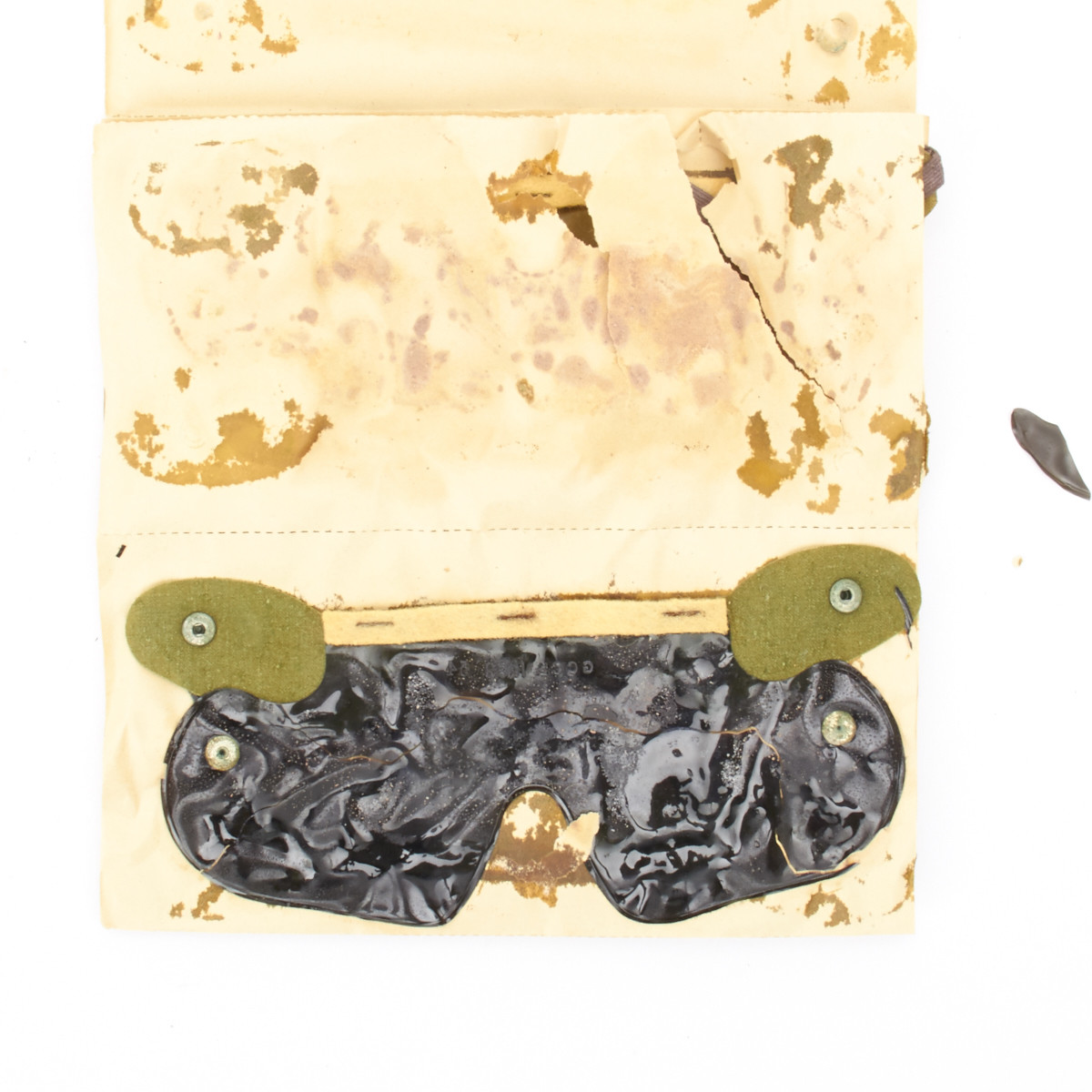 Original British WWII Anti-Gas Eye Shields in Original Packaging- Not For Use