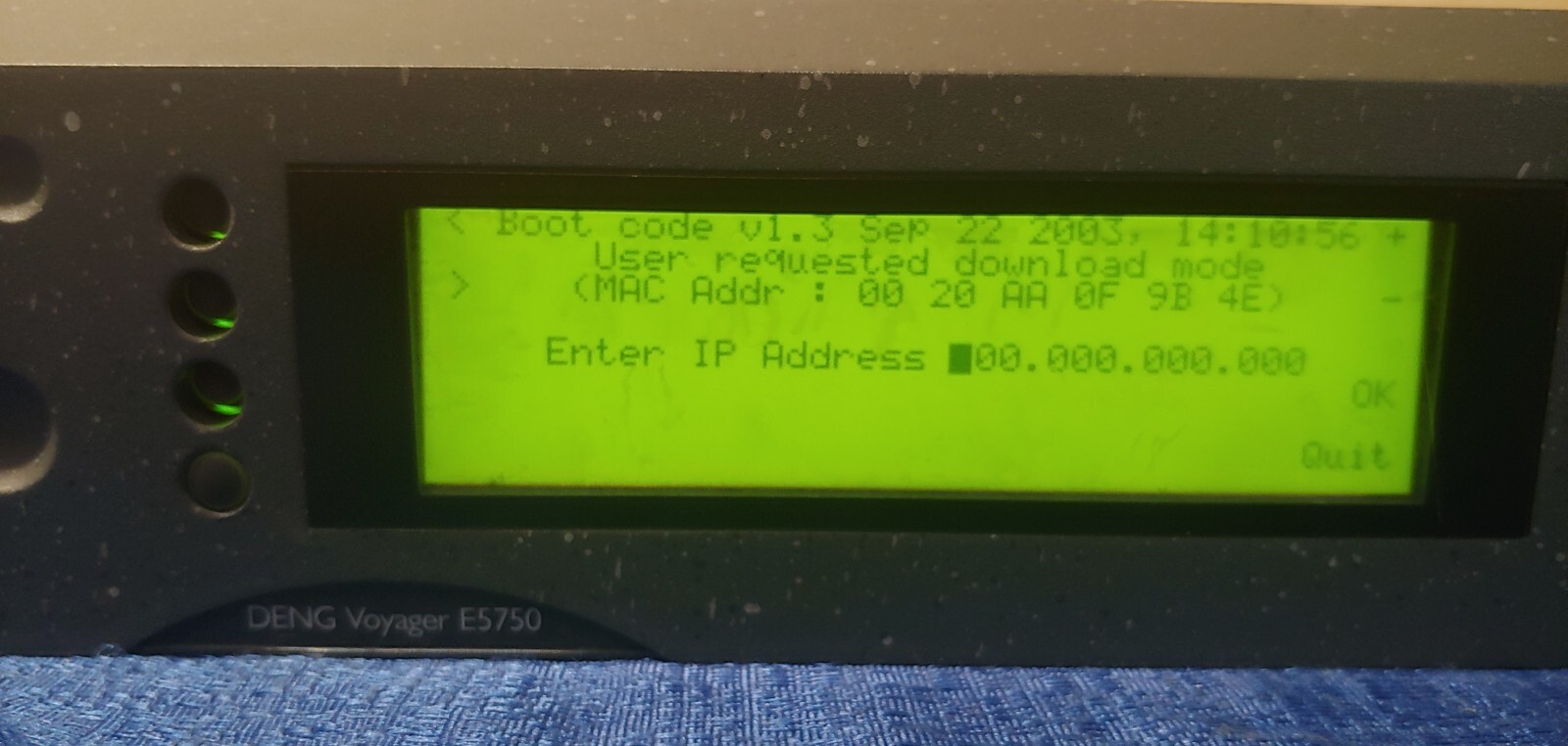 Tandberg Evolution 5000 DENG Voyager E5750 Encoder