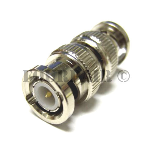 BNC Barrel Coupler CCTV RF Video RG59 RG6 Adapter Connector - Male to Male M/M