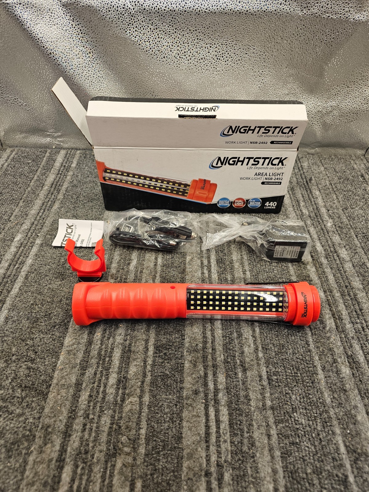 NIGHTSTICK NSR-2492 Multi-Purpose Rechargeable Dual-Light Work Light