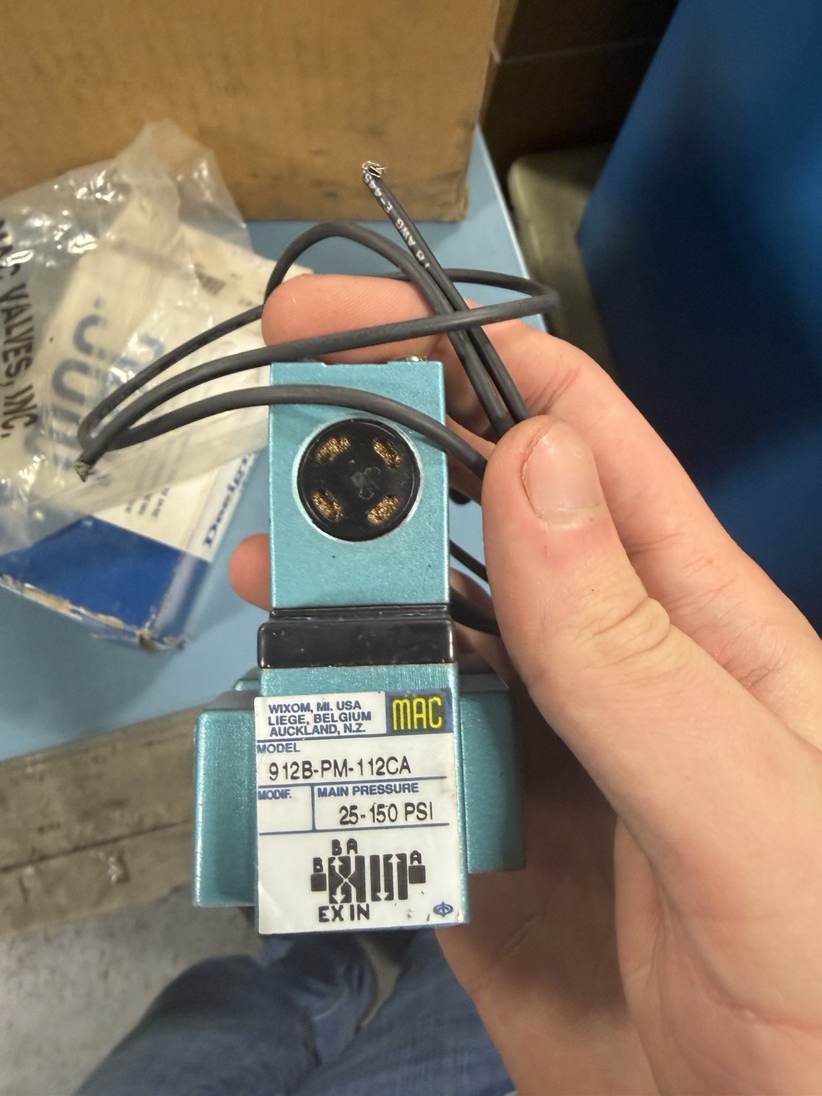 NEW MAC 912B-PM-112CA 110/120V 25-150PSI