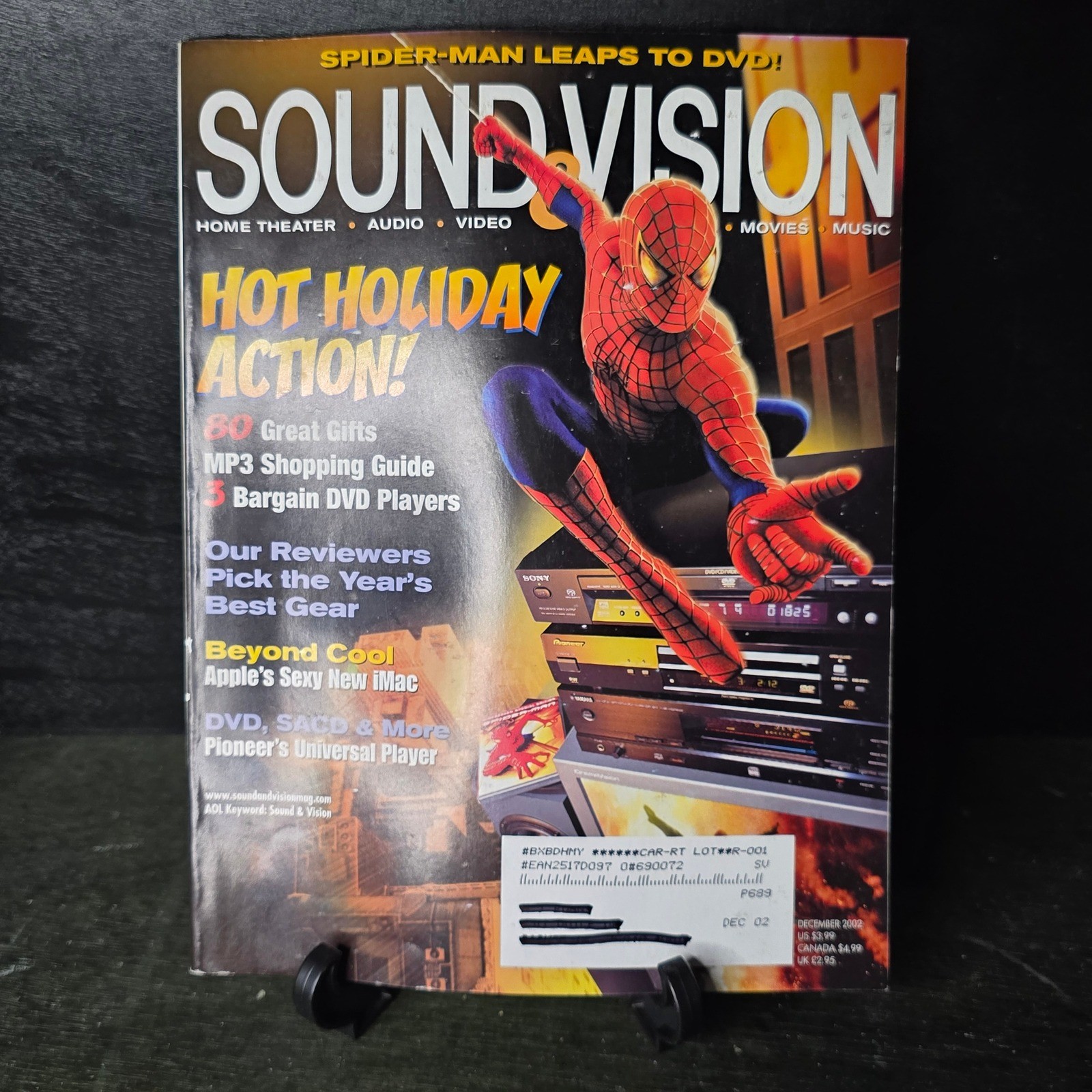 Sound Vision Magazine Dec 2002 Spider Man Hot Holiday Action Hm Theater A/V