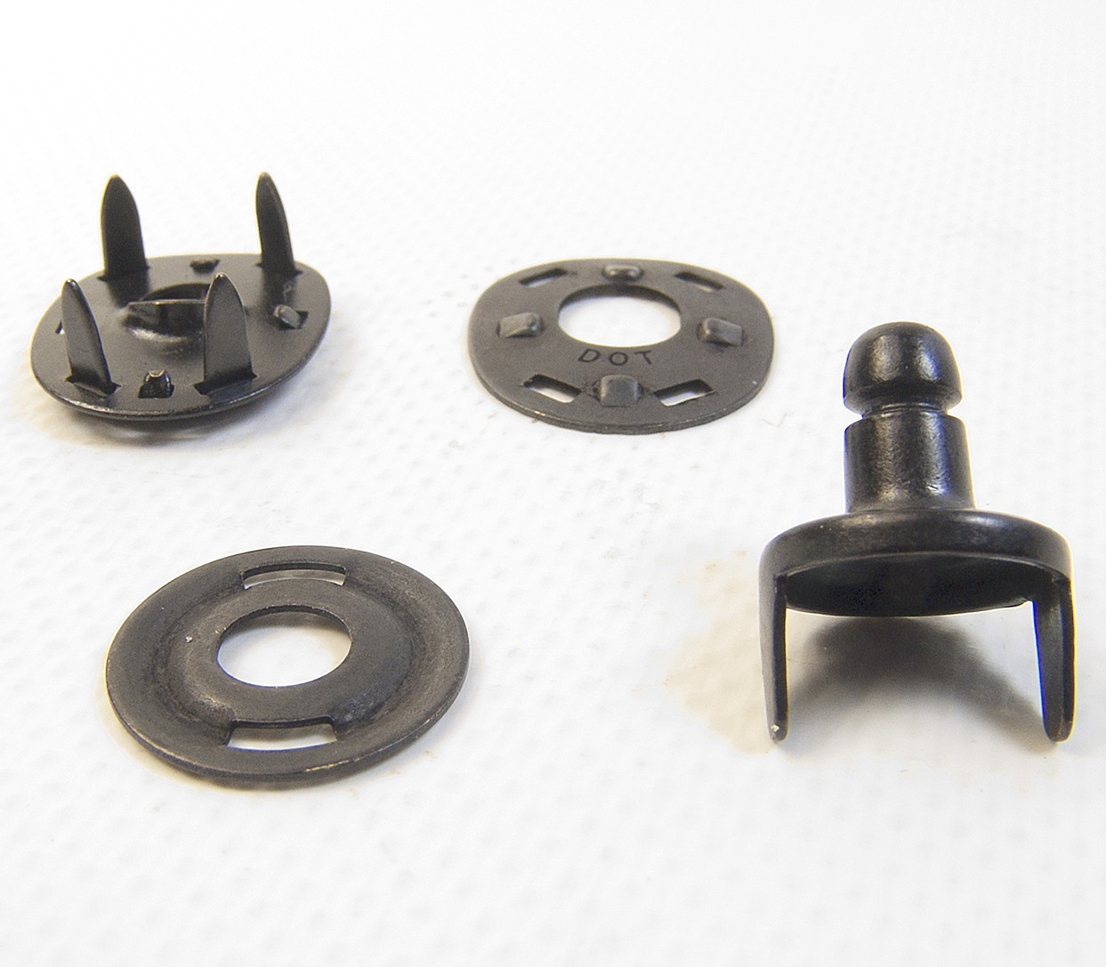 Lift The Dot Stud & Socket w/ Backing Plate, Black Oxide, 10 Pc, Ships from USA!