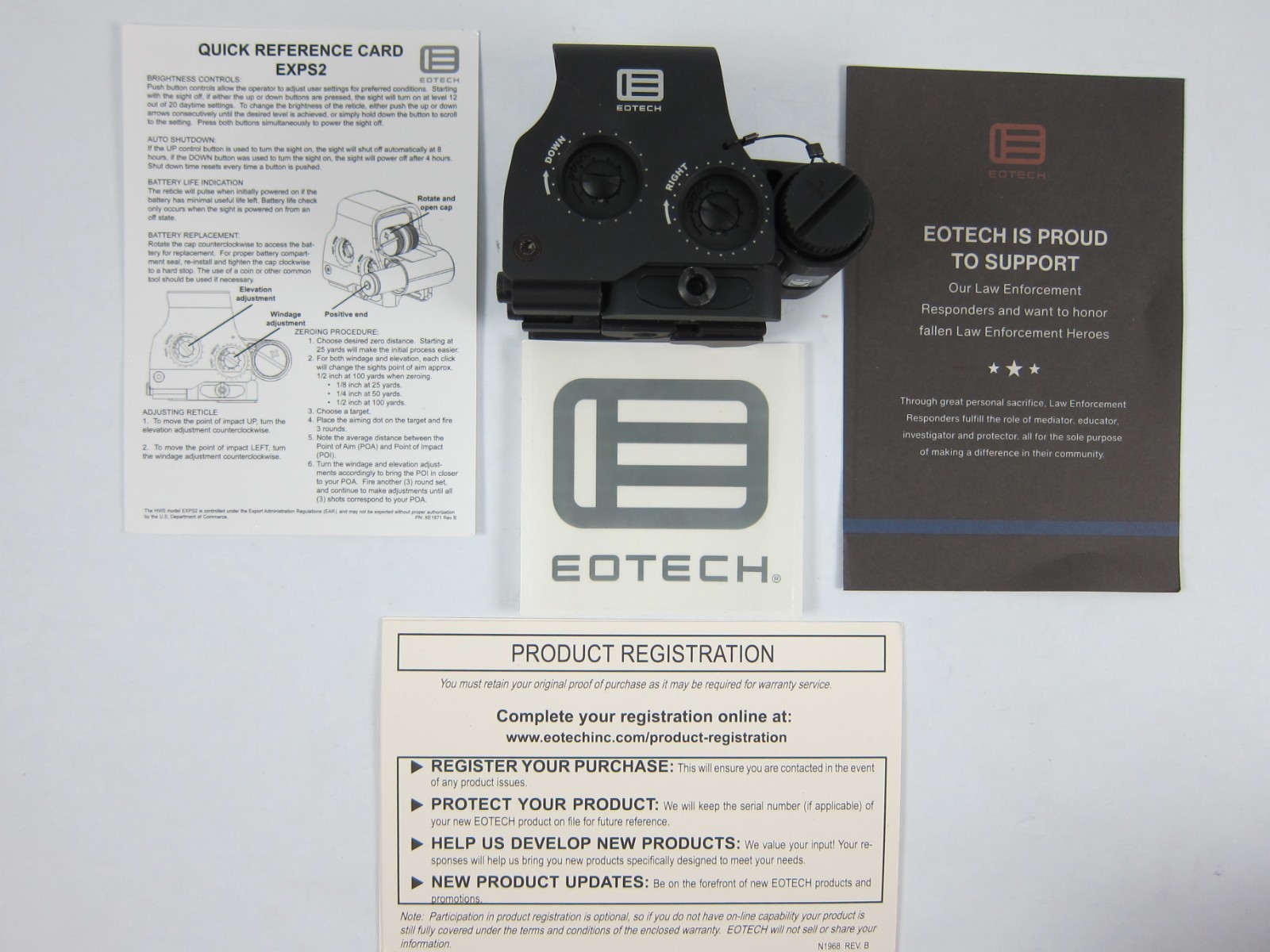 EOTech HWS EXPS2-0 Red DOT Site with EOTech G45 5X Magnifier STS Mount