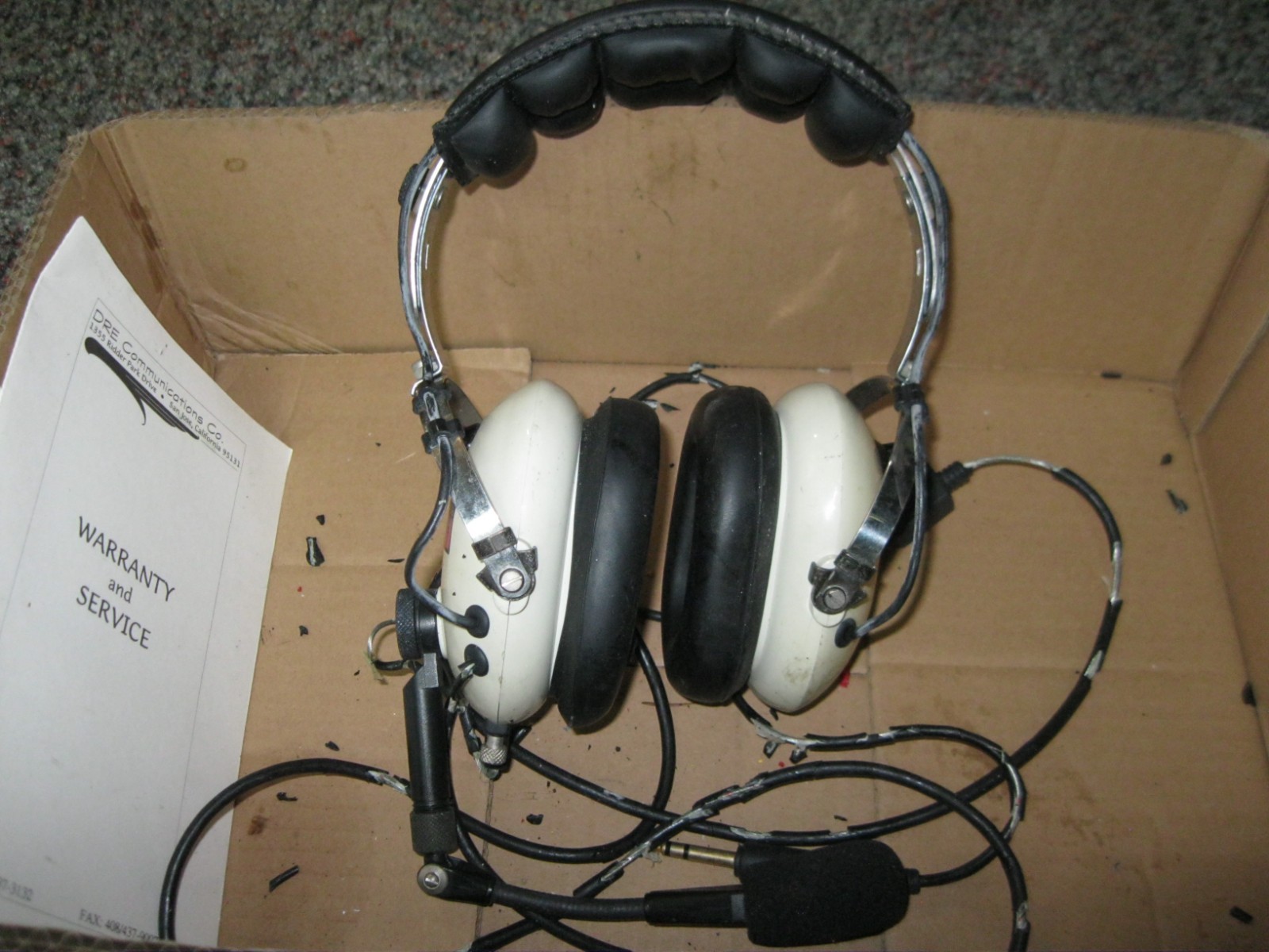 DRE Communications 4000 Headset AS IS Needs new cord