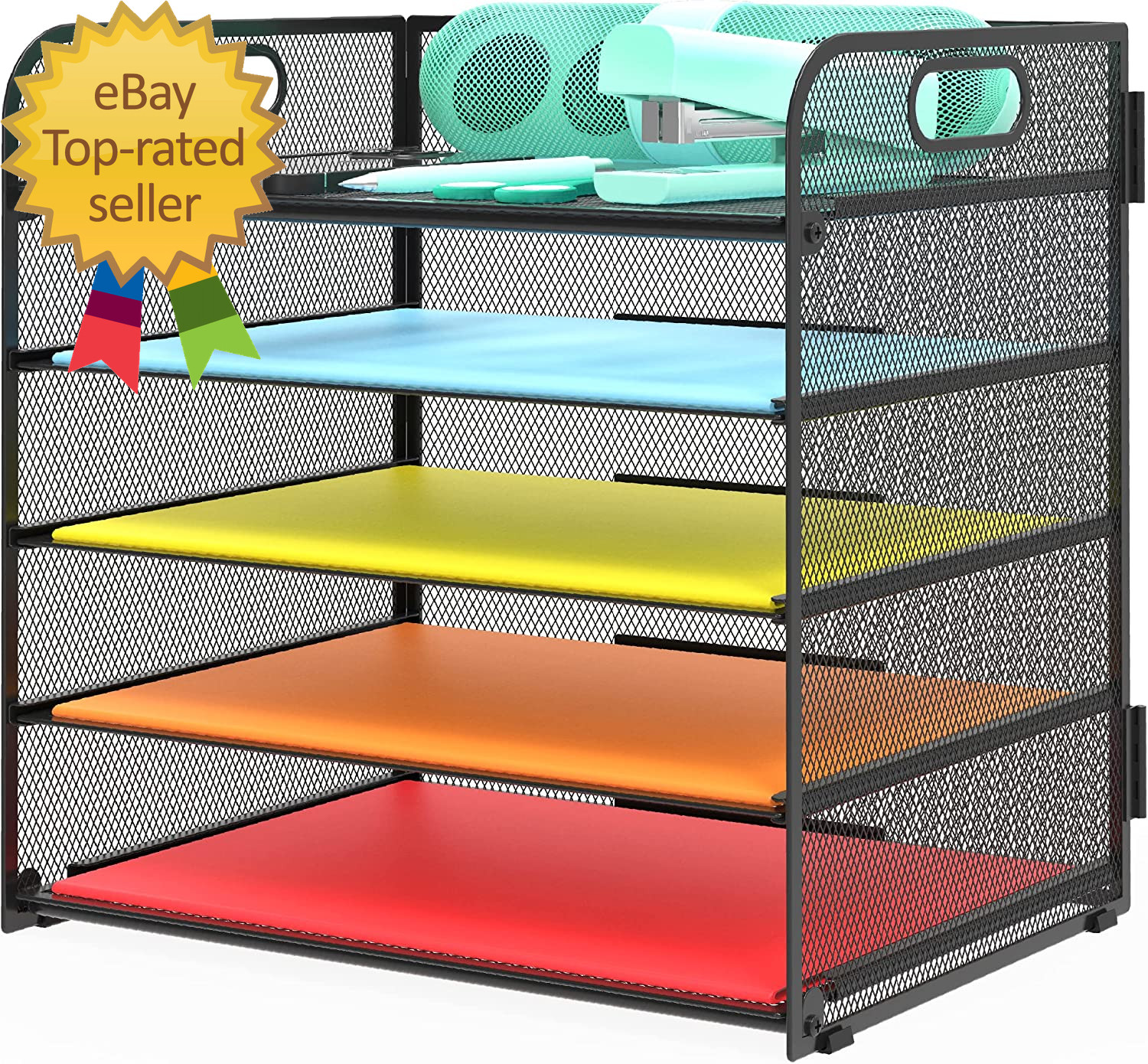 Letter Tray Paper Organizer 5  Tier Desk Organizer File Organizer Paper Holder