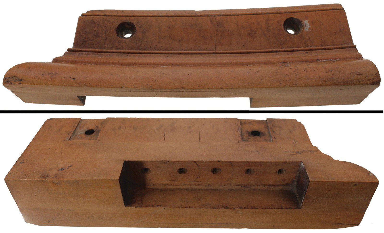 Orig. Fence & Arms for J. Kellogg Plow Plane - Beech/Boxwood - mjdtoolparts
