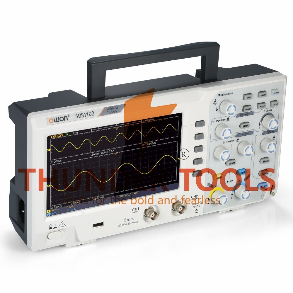 Thunder Tools Owon SDS1202 Oscilloscope Oscillometer Digital Storage