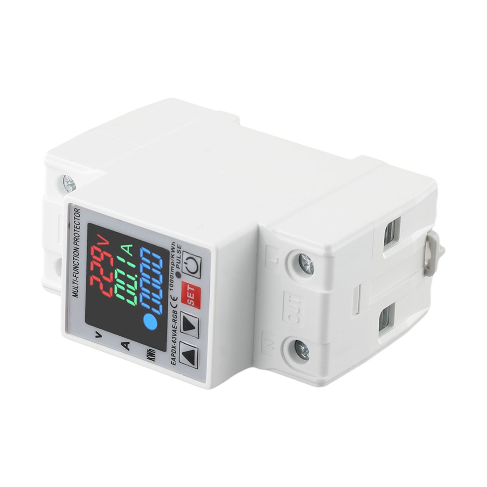 Adjustable Protector Relay with Display Features for Din Rail Applications