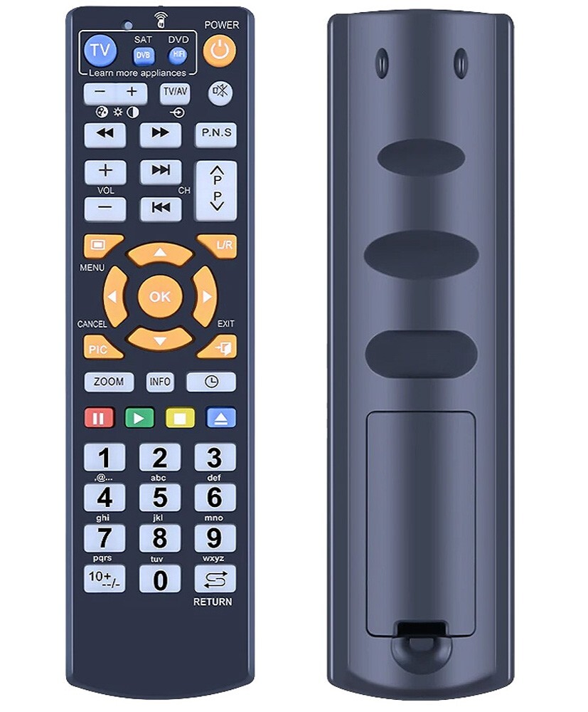 Premium Universal IR Learning Remote - Learning Remote For 3 AV Devices