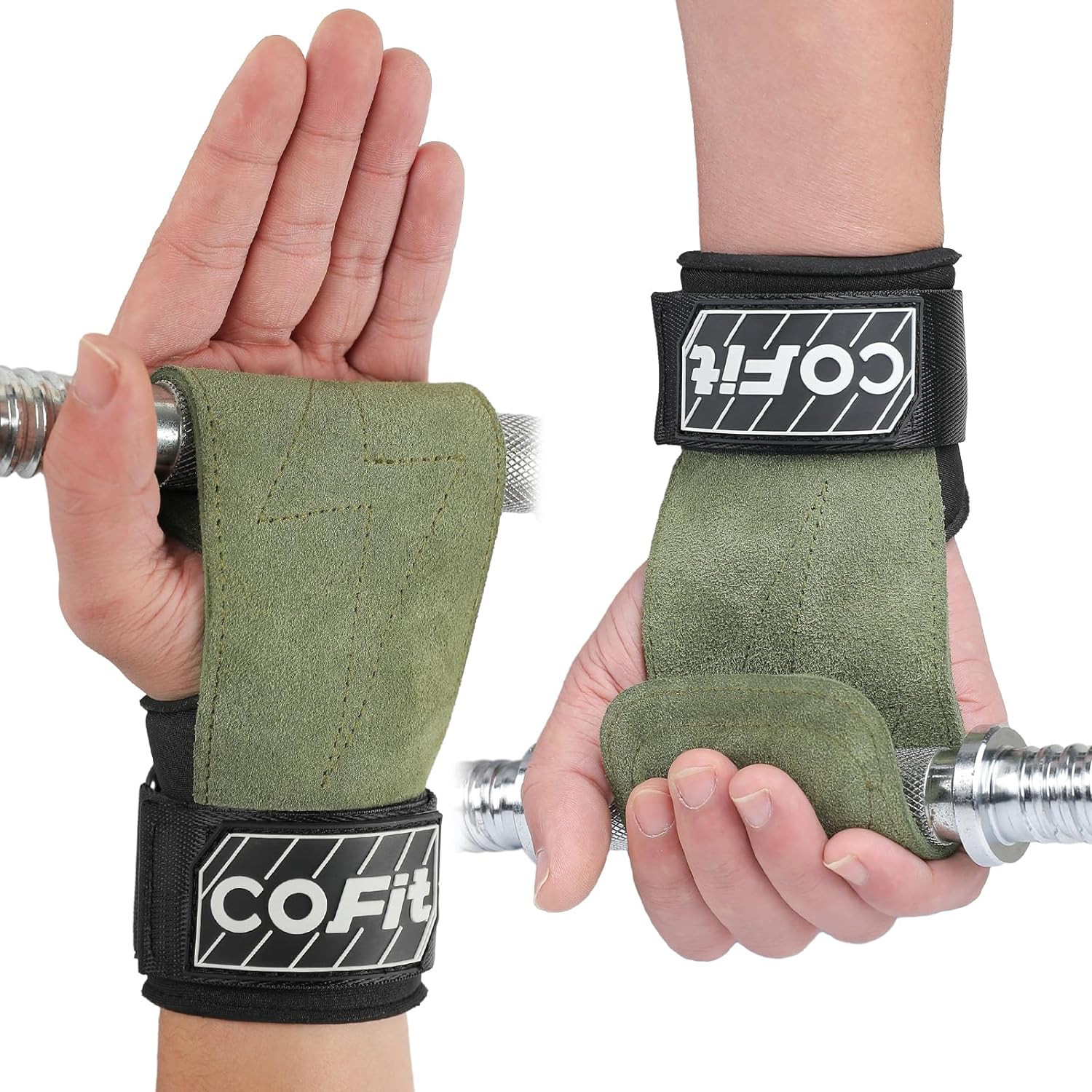 Guantes Para Levantar Pesas De Gym MAS Soporte Muñequeras Levantamiento Fuerte :