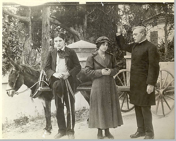 the parting benediction scene movie Innocent Lie Jack J Clark- 1916 Old Photo