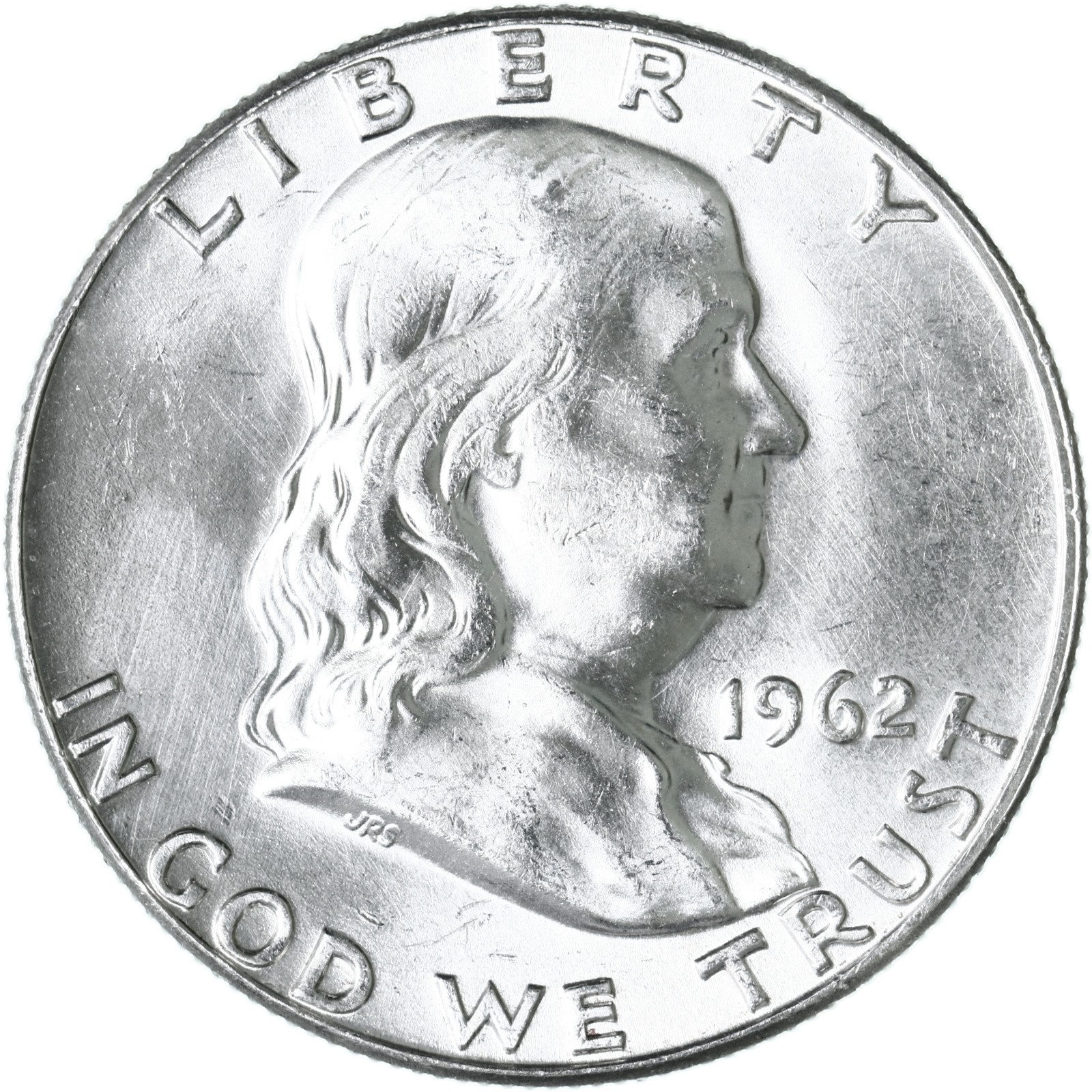 1962 (P) Franklin Half Dollar 90% Silver BU