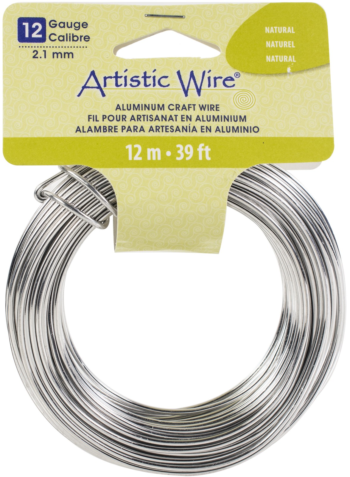Artistic Wire Aluminum Craft Wire 12ga Silver Tone