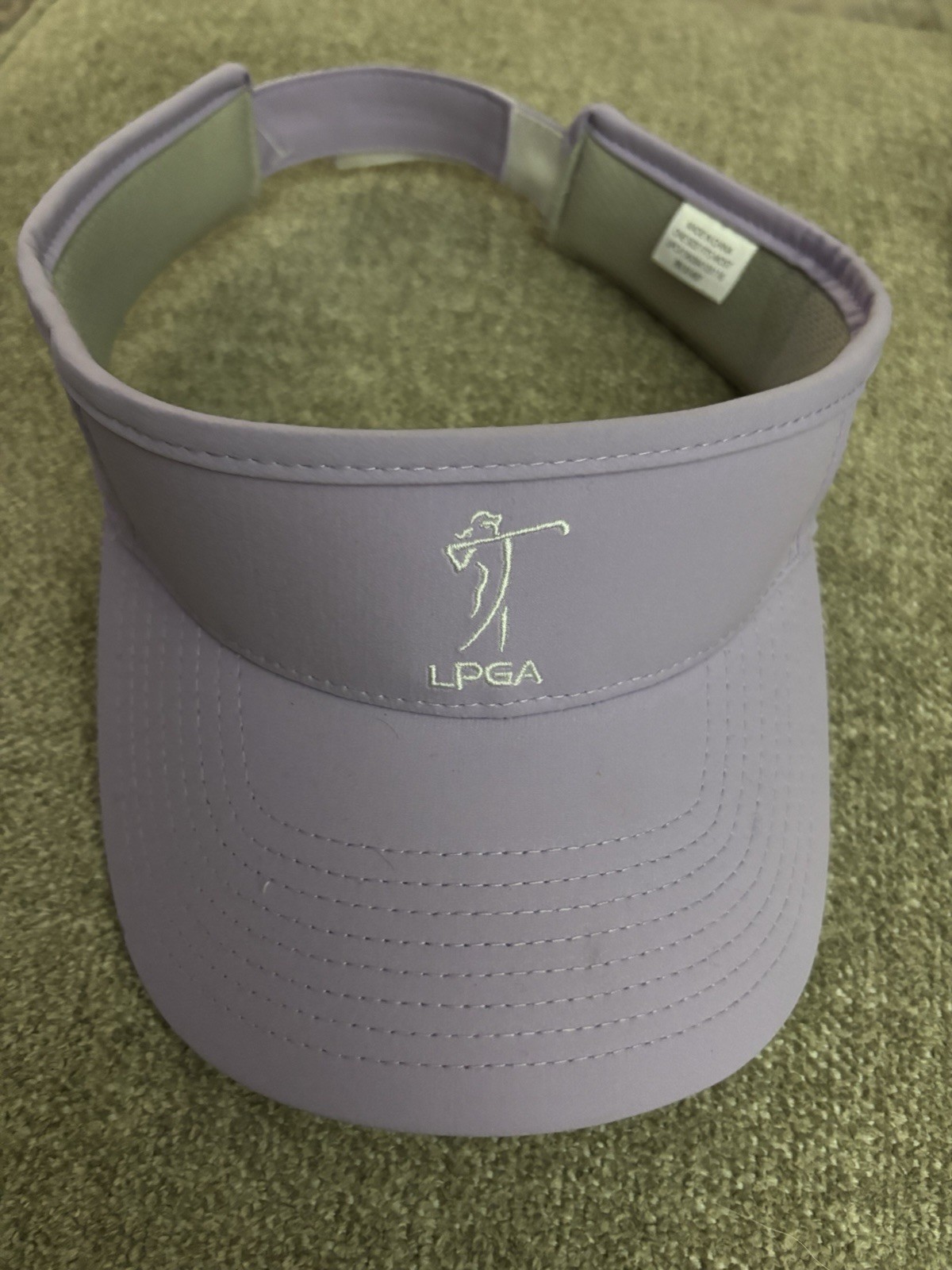LPGA Women's Purple Golf Visor Embroidered Logo Mesh Polyester OSFM Adj