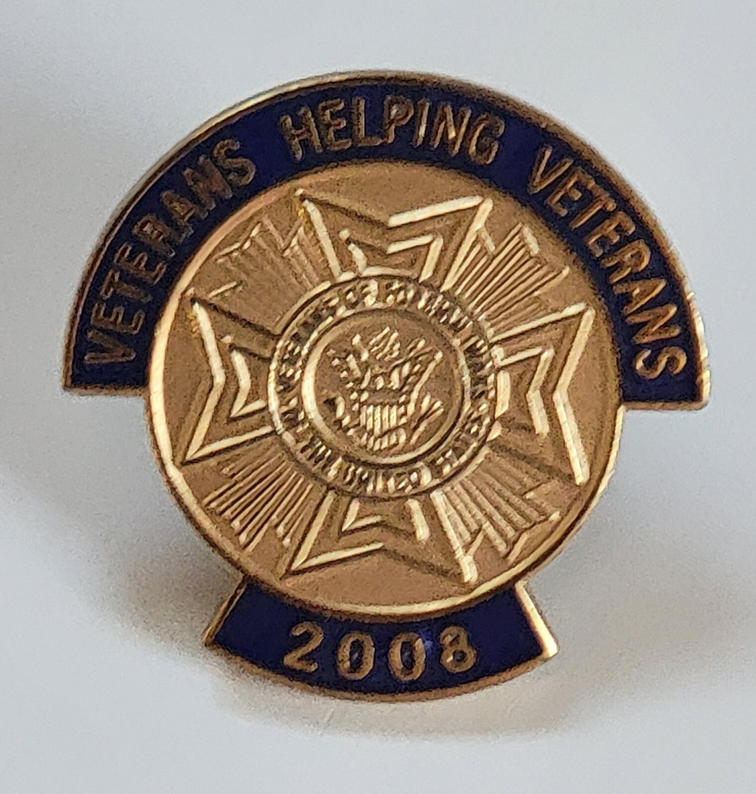 Veterans of Foreign Wars, Veterans Helping Veterans 2008 Vintage Collectible Pin