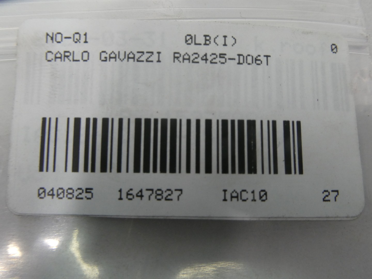 Carlo Gavazzi RA2425-D06T Solid State Relay 240v-ac 3-32v-dc