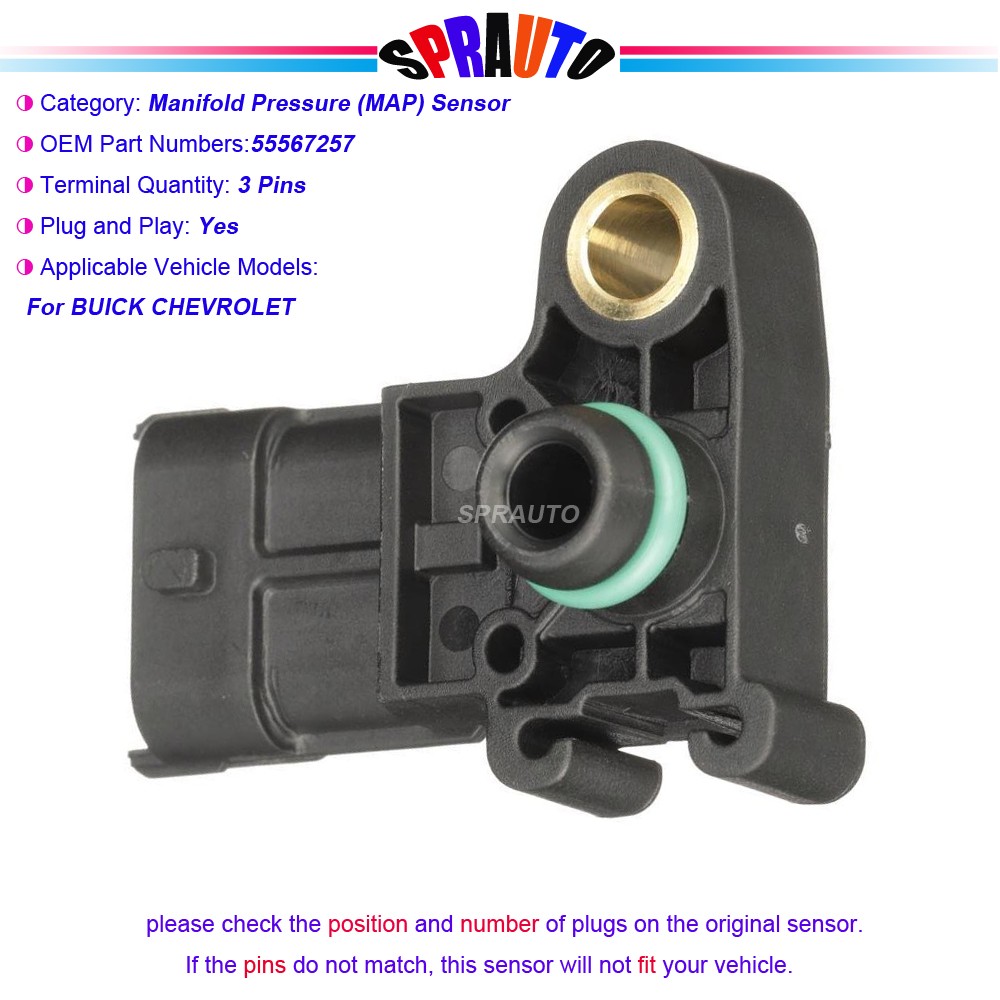 For Buick Encore Chevrolet Cruze 55567257 Manifold Absolute Pressure SensorAS429