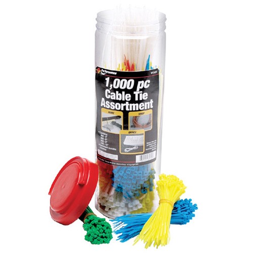 CABLE TIE ASSORTMENT - Fits 1000 PC