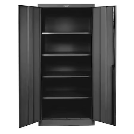 Hallowell 425S24a-Me Shelving Storage Cabinet, 72 In H, 48 In W, 24 In D,