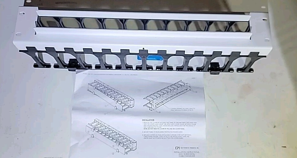 CHATSWORTH PRODUCTS (CPI) | 30130-E19 Cable Manager, Cable Manager, Horizontal,